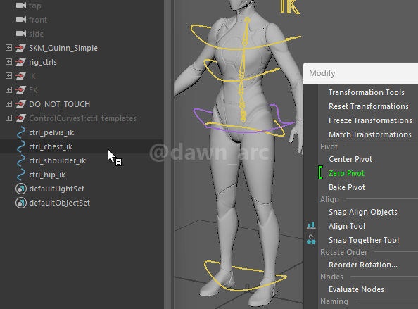 [Maya]Rigging 10 - Spine IK